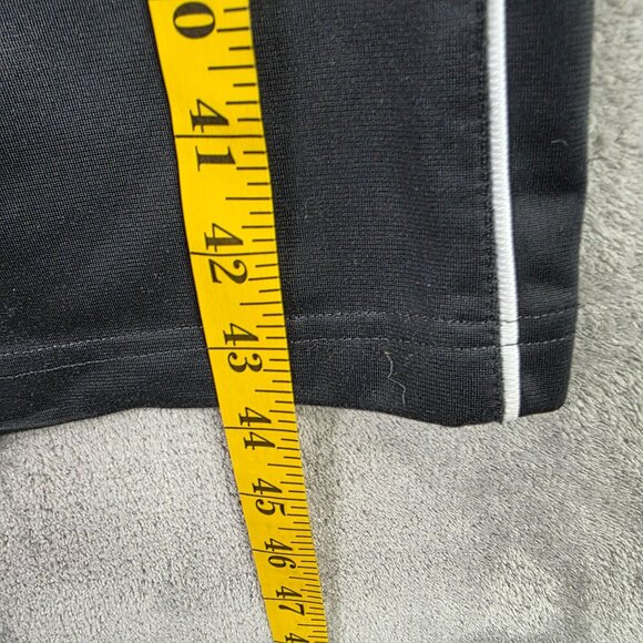 Mens XPBX Pro Black Athletic Track Pants Polyester Side Stripes Elastic Waist L - Picture 8 of 9